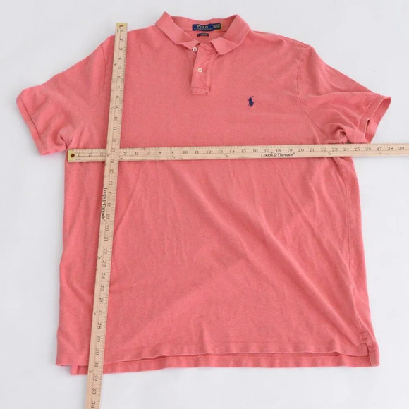 Polo Ralph Lauren Coral Classic Fit 100% Cotton Short Sleeve Polo Golf Shirt XXL - Picture 3 of 10